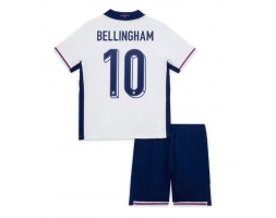 England Jude Bellingham #10 Hjemmebanesæt Børn EM 2024 Kort ærmer (+ korte bukser)